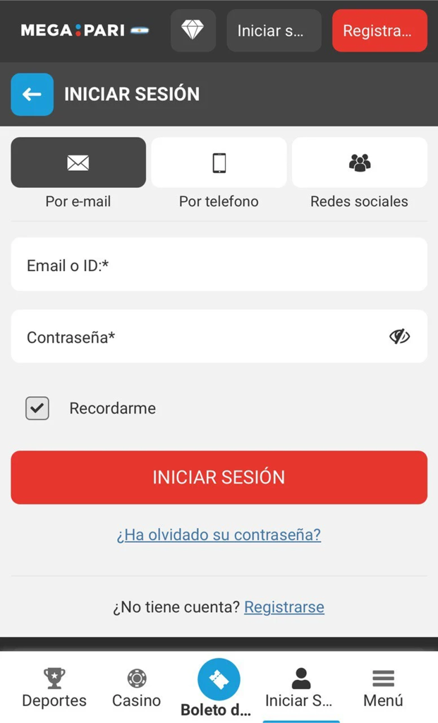 Megapari Login